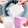 150pcs Portable Laundry Sheet Fruit Crystal Laundry Bubble Paper Cleaning Sheet Strong Decontamination Scent Lasting 1