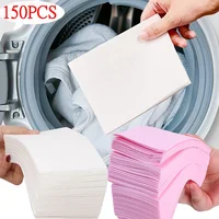 150pcs Portable Laundry Sheet Fruit Crystal Laundry Bubble Paper Cleaning Sheet Strong Decontamination Scent Lasting 1