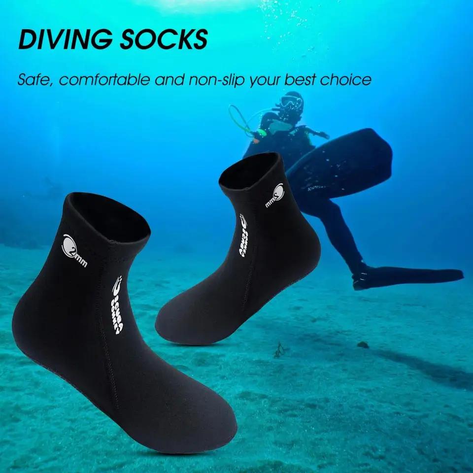 Ashata Chaussettes De Natation Chaussettes De Plongée HISEA