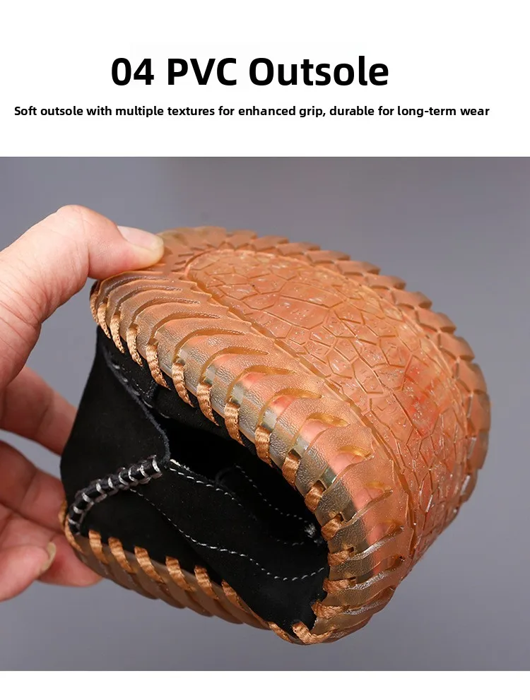 Suede Leather Men's Soft Casual Slip-On Moccasins Flexible Sole View