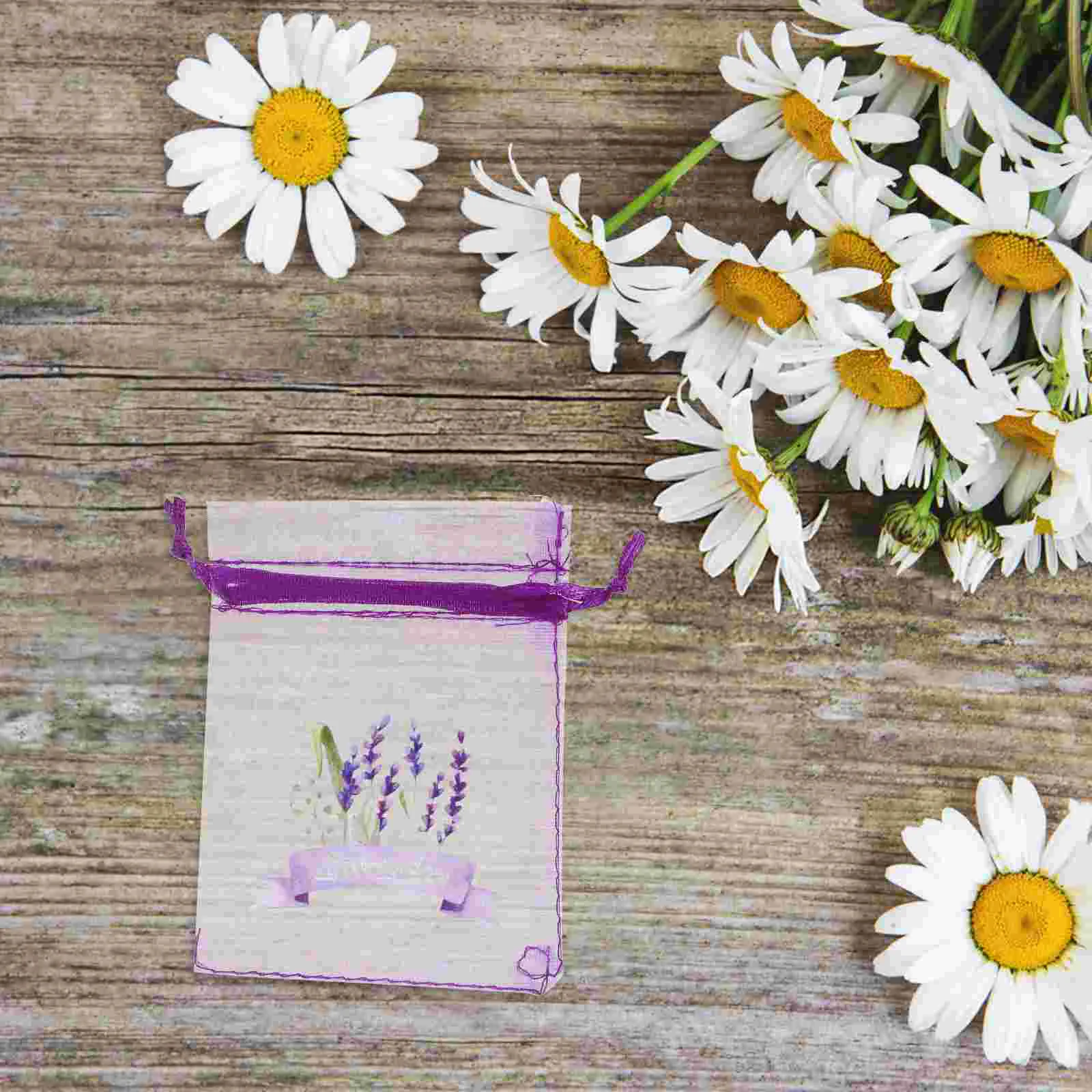 20 Pcs Empty Sachet Bag Lavender Bags for Drawstring Small Mesh Gauze Pouches Sachets
