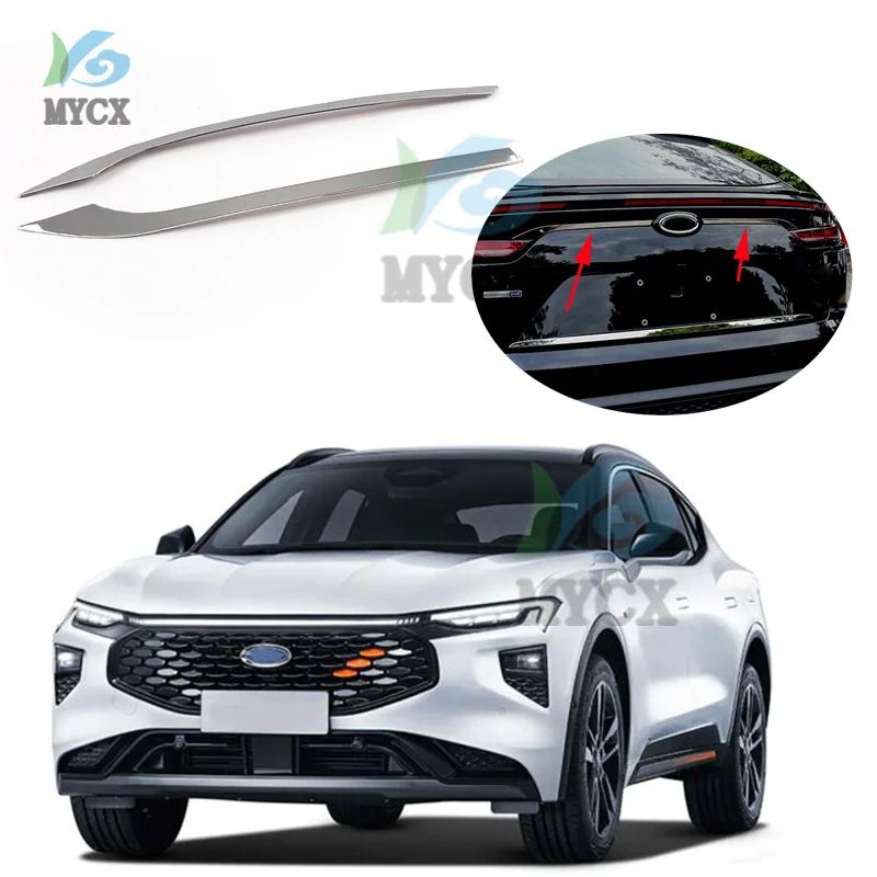 

Накладка на крышку багажника из нержавеющей стали, декоративная накладка на автомобиль, накладка на заднюю дверь багажника для Ford EVOS 2022