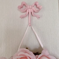 French Bow Clothes Hook Iron Door Porch Key Storage Hooks Home Living Room Decor Hooks Storage Appliances Wall Decoration 2
