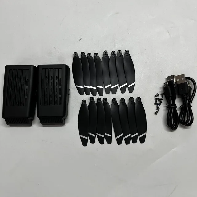 LYZRC L900 Pro SE MAX 7.4V 2200mah Battery L900Pro RC Drone Batteries L900SE Propeller Blade Parts Accessory - L900PRO 2 BLACK KIT