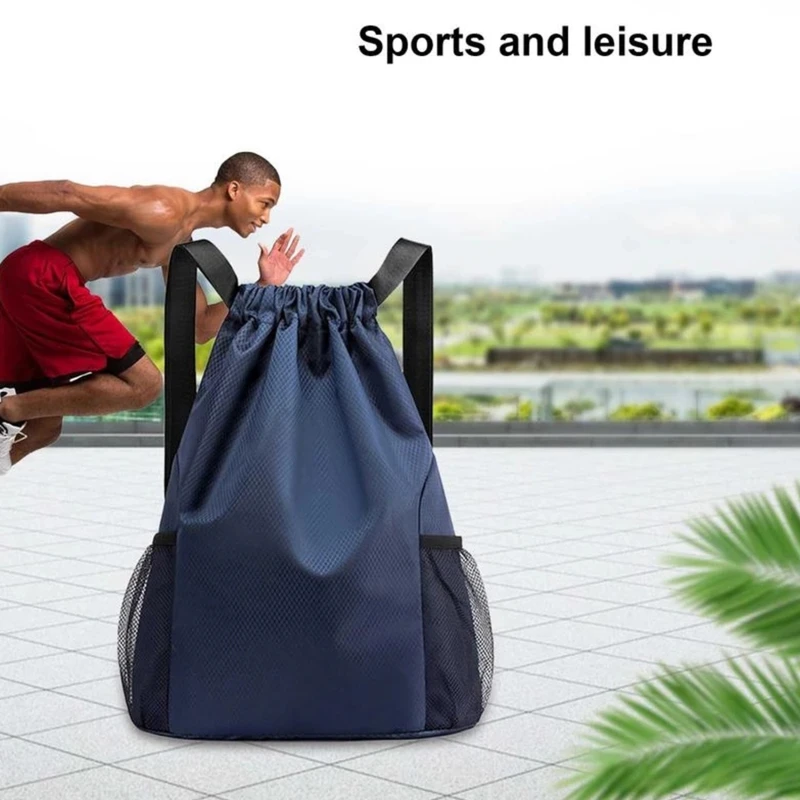 Drawstring Backpack Sports Sport Fitness Travel Outdoor Sackpack Women And Men Large Capacity Gym Swim Beach Basketball