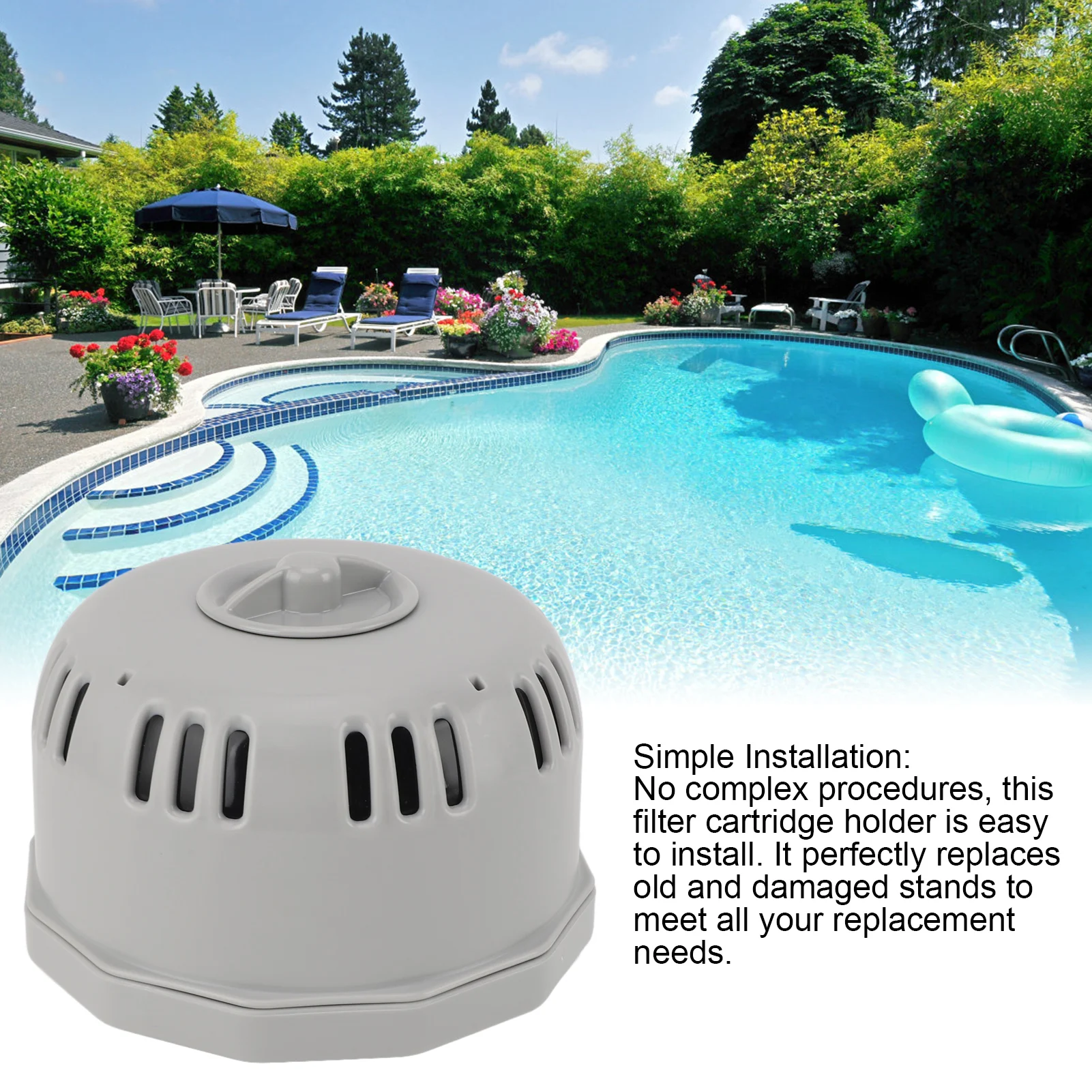 Hot Tub Spa Filter Hot Tub Gasket Set Hot Tub Cover Repair Kit Filter Cartridge Holder Easy Install Accurate Fit Stable Performance Effective Long Lasting P6653 Plastic Rubber Hot Tub