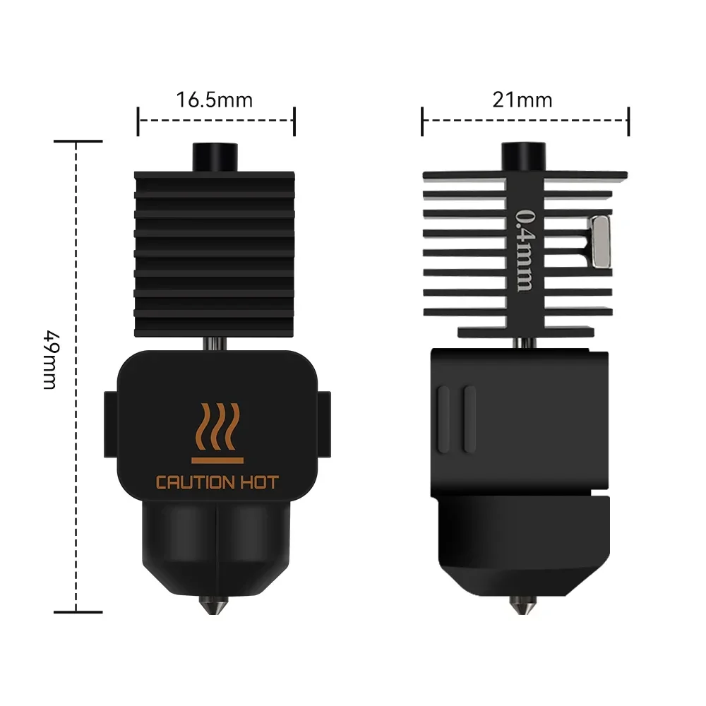 For Bambu Lab A1 mini Hotend Kit 0.2/0.4/0.6/0.8MM Nozzle
