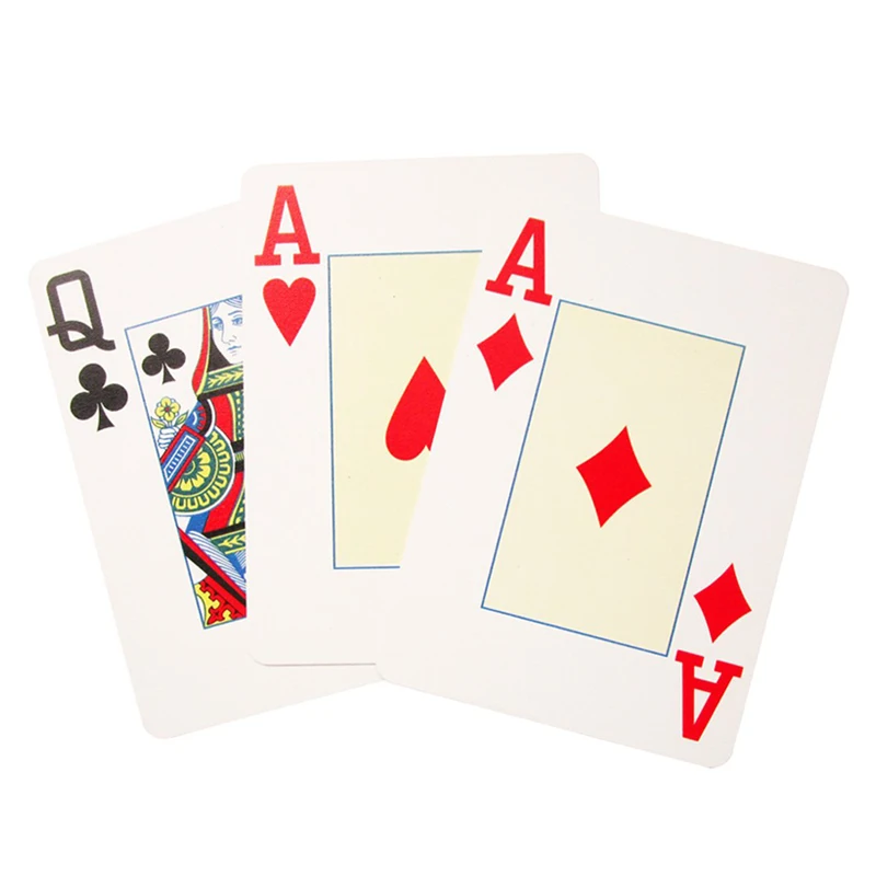2 x Cartes de Poker en Plastique Professionnelles imperméables Noir Playing Cards Plastique PVC Cartes Texas Hold'em Poker Carte -1 Black & 1 Gold