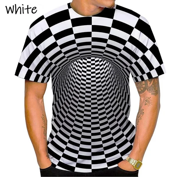 Estate Nuova Vertigo Moda Stampa 3D Casual Hip-Hop Cool T-Shirt Vertigo Hydaltic Unisxe Divertente T-Shirt A Maniche Corte