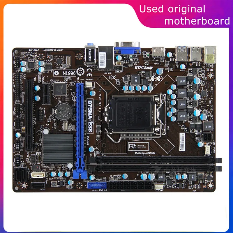 Usato Lga 1155 Per Computer Intel B75 B75Ma-E33 Scheda Madre Usb3.0 Sata3 Scheda Madre Desktop Ddr3 32G