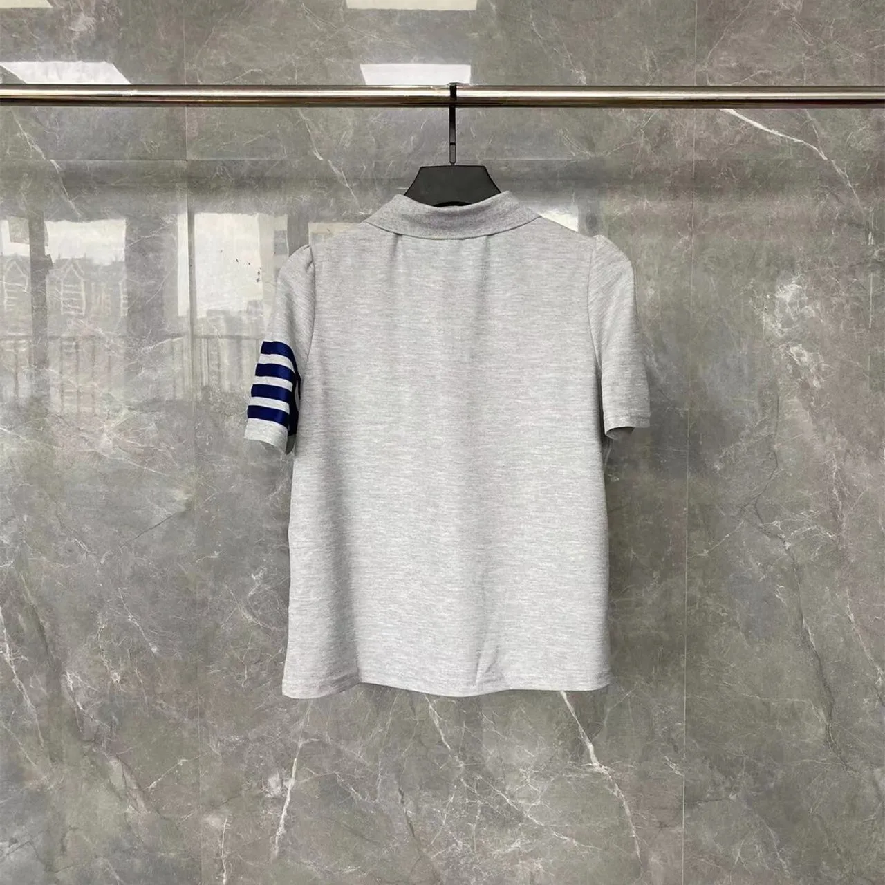 여성용 고급 폴로 셔츠 세트, 오리지널 줄무늬 디자인, 럭셔리 반바지 정장, 고품질 여성 유명 캐주얼 티, 패션 브랜드