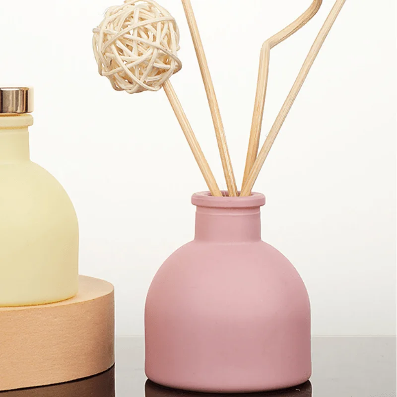 Glass Reed Diffuser Bottle Fragrance Essential Oil Bottle Table Living Room Home Decoration Family Festival Gift Home Supplies