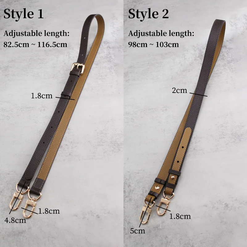 TINBERON Bag Straps For Luxury Bag Leather Handbag Replacement Shoulder Strap Crossbody Bag Strap Adjustable Handbag Accessories
