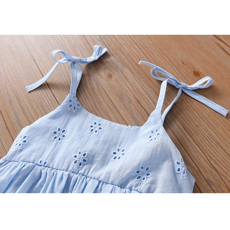 Girls Dress Princess Costume Humor Bear Girls Lace Dress Summer Children's Slip Dress Skirt Hollow out Party