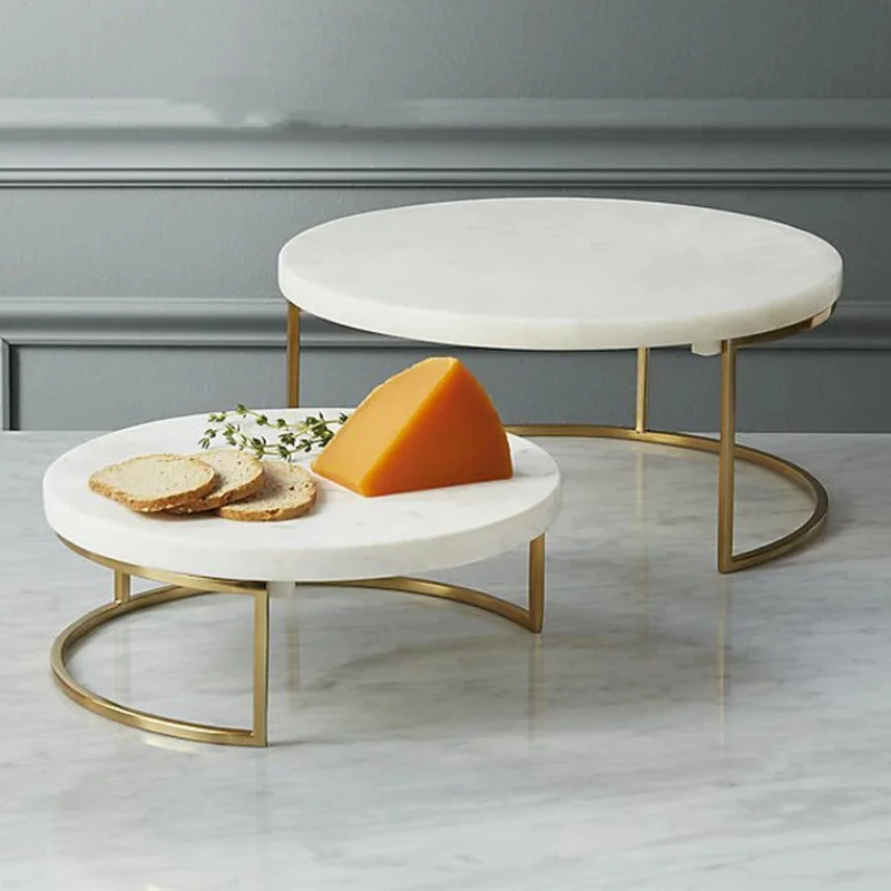 

Iron Marble Cake Stand, Dessert Tray, Dim Sum Plate, Display Stand, Jewelry Tray, Sushi Plate, Snack Fruit Plates