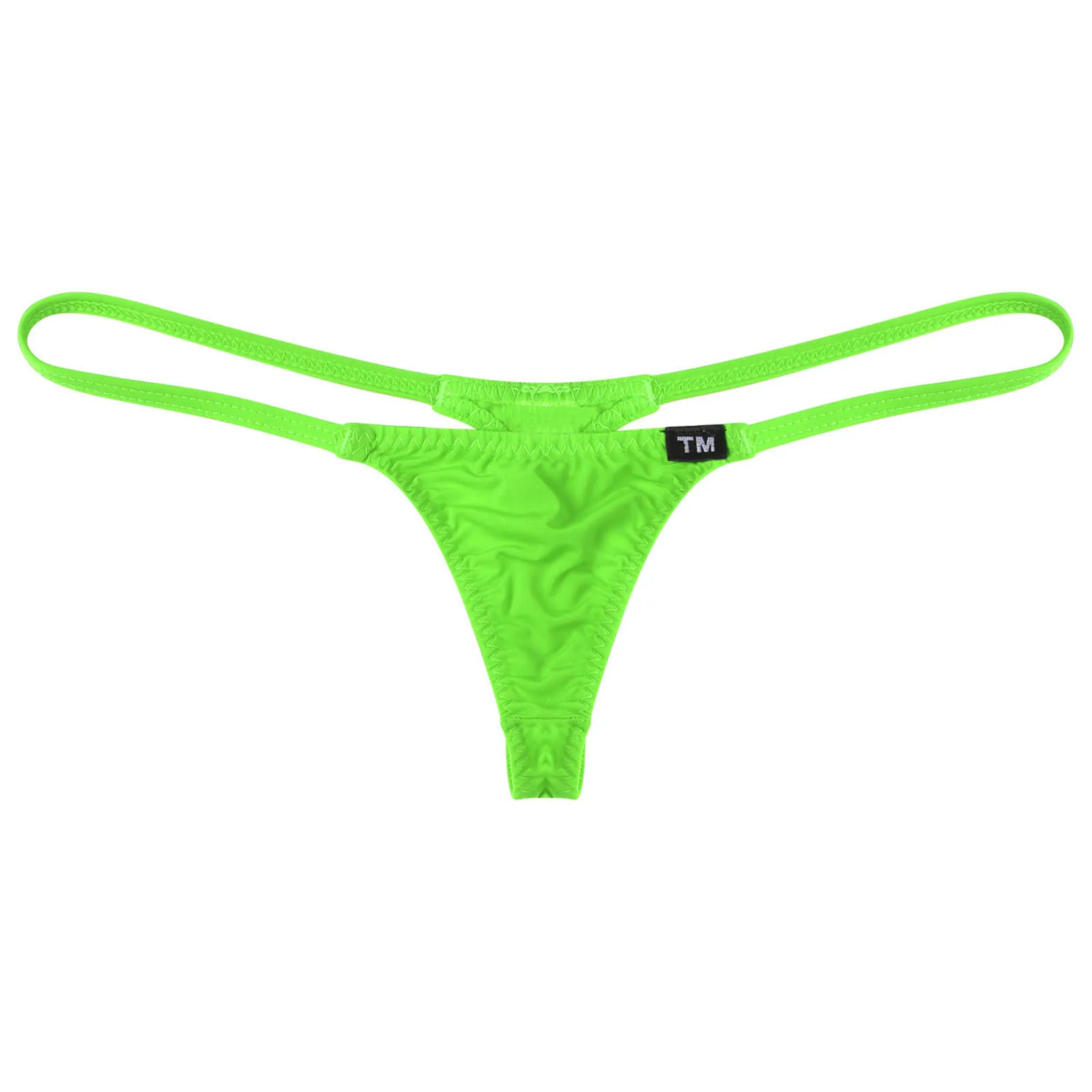 Mens Mini Micro Coverage Underwear Low Rise Thongs Panties Elastic Waistband G-Strings Briefs Underpants