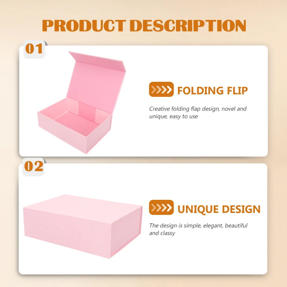 1Pc Magnetic Closure Gift Box with Lid, Collapsible Cardboard Packaging Box for Jewelry... - SKU MCGB1107 - UGI Packaging