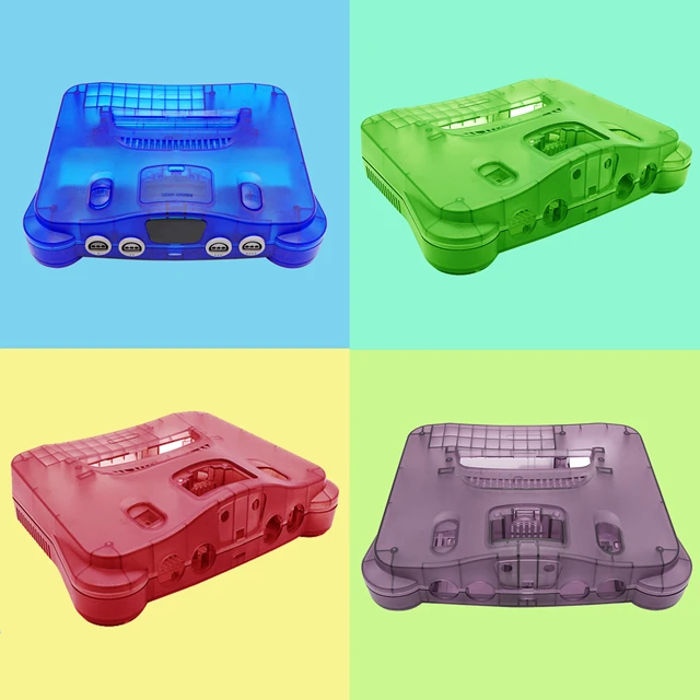 Spiele Konsole Protector Boxen Gaming Zubehör Transluzenten Fall für Nintendo  64 N64 Protector Shell-Ersatz - AliExpress