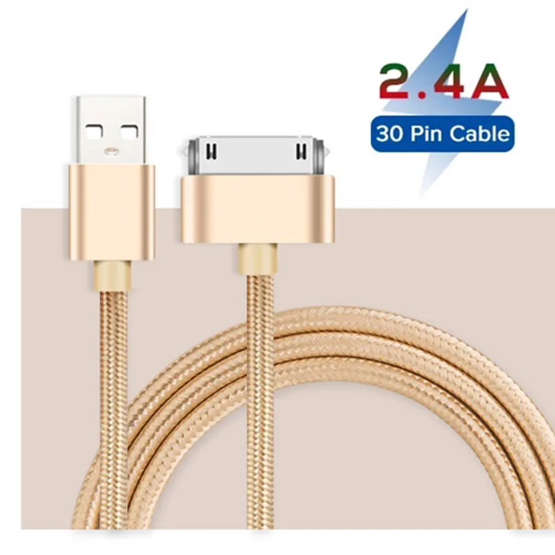 Cavo Usb A 30 Pin Per Iphone 4 S 4 S 3Gs Ipad 1 2 3 Ipod Nano Itouch Cavo Di Ricarica Rapida Cavo Di Ricarica Per Sincronizzazione Dati Adattatore Cav