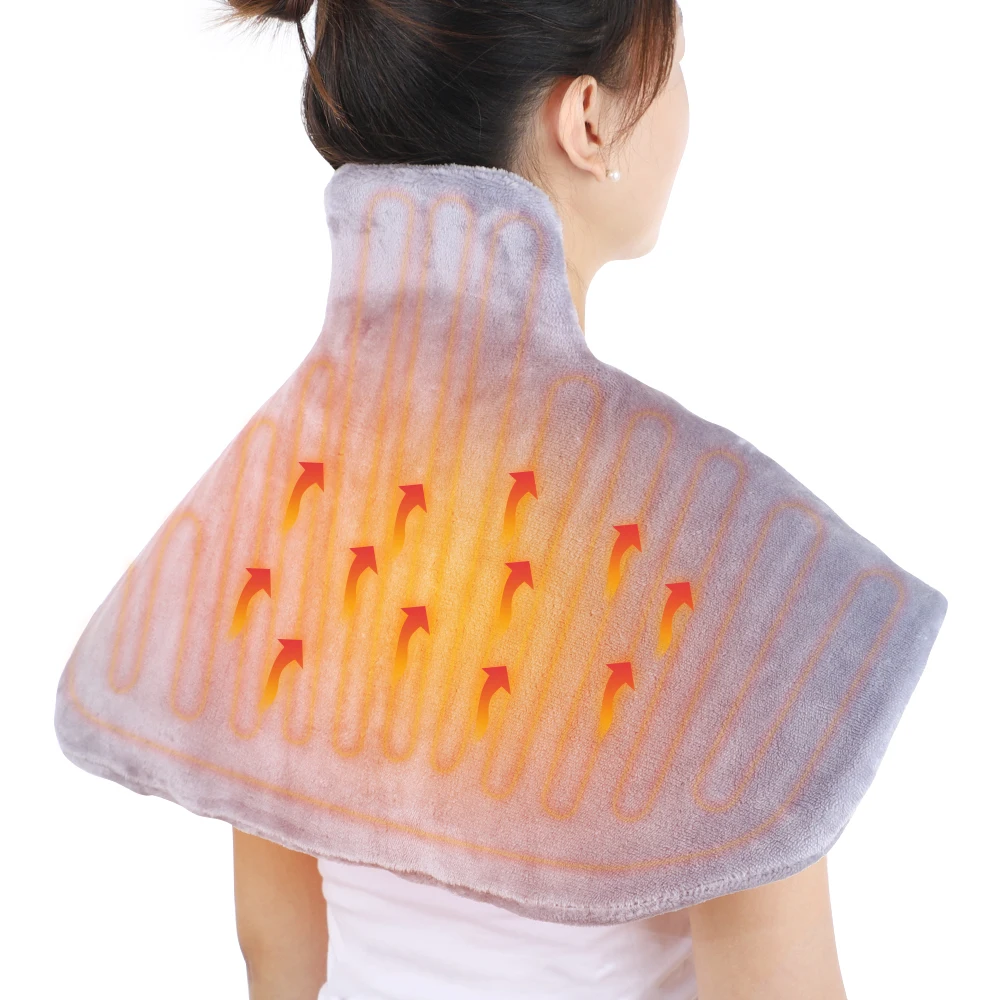 Electric Heating Pad Neck Shoulder Shawl Blanket Body Warm Infrared Hot Compress Winter Relieve Pain 3-level Temperature Control 2