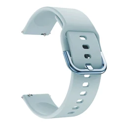 Silicone 20mm Universal Watch Strap - Soft and Durable Wristband Bracelet for Amazfit GTS 2 mini (Light blue)