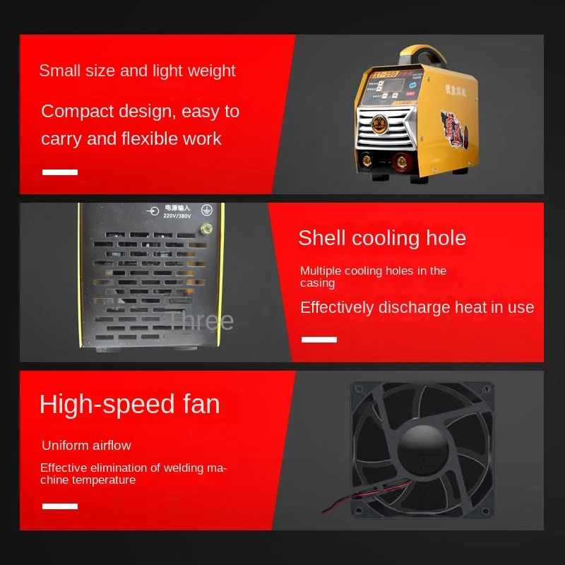 250/315 dual voltage welding machine 220V household small all-copper DC welding machine portable IGBT inverter