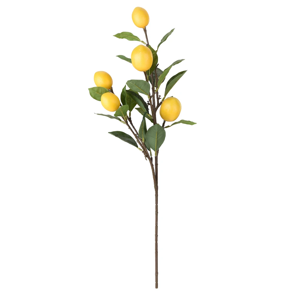 

Simulation Lemon Branch Plastic Foam Artificial Plant Arrangement Cuttings Tabletop Shooting Props Home Party Room Decoration