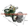 8inch+6inch Lapidary Polishing Machine Jewelry Gemstone Faceting Machine Tool Faceting Machines Lapidary 3