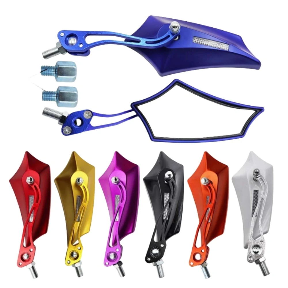 Motorcycle Handlebar Rearview Mirror 360 Degree Rotatable 8mm 10mm Screw CNC Motorcycle Accessories motorcycle mirror motorcycle mirrors