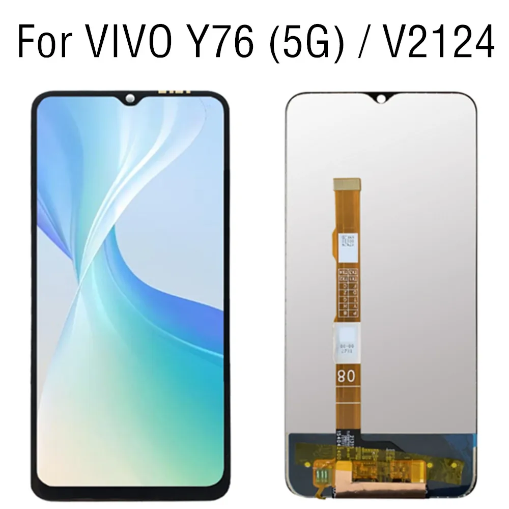 

6.58" LCD For Vivo Y76 5G LCD Display Screen Touch Sensor Digitizer Assembly For vivo V2124 LCD Replacement