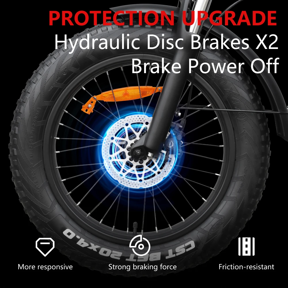 HX Q3 Electric Bicycle Mountain Ebike Shock Absorption 2000W 48V 20 inch Fat Tire Adult Electric E bike Removable Battery ebikes 5