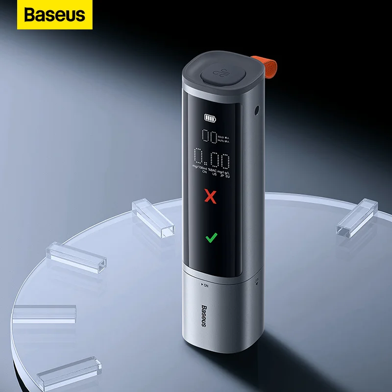 Baseus Alcohol Tester Professional Breathalyzer Alcotest With LED Display Dual Mode Switch For Alcohol Meter Tester