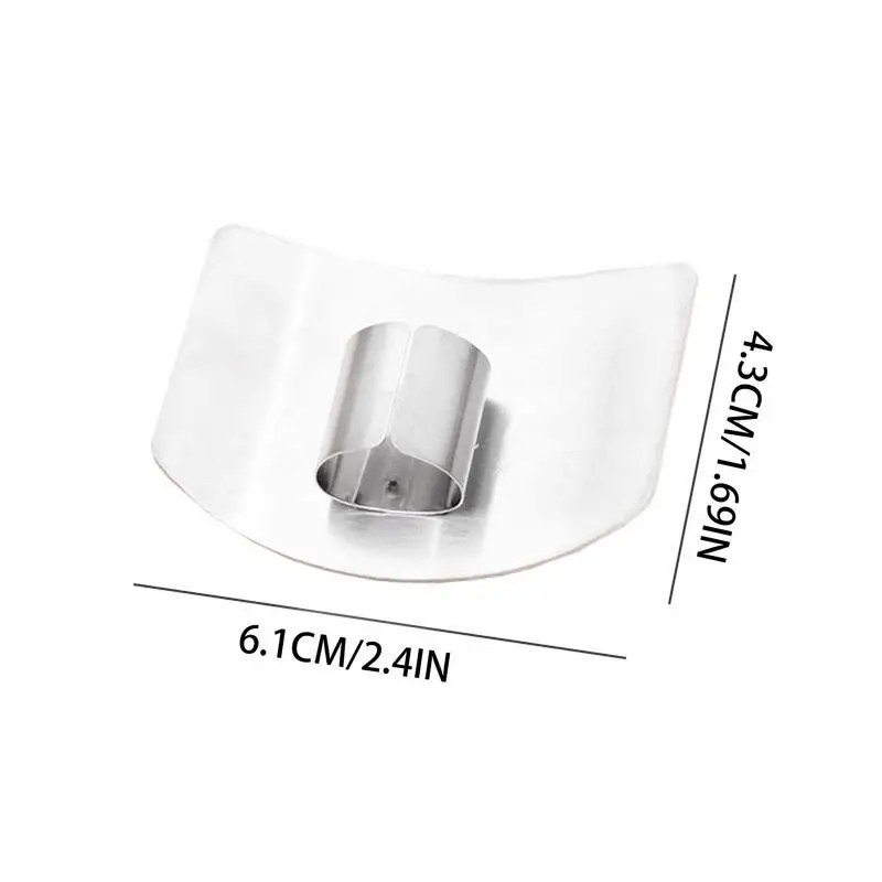 Stainless Steel Finger Guard Finger Cutting Guard Protectors When Cutting Slicing Dicing Chopping Vegetables Kitchen Tool