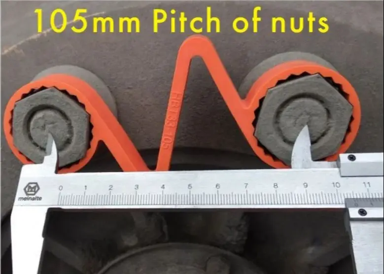Twin wheel nut retainer PA material orange SWT33-105 10pcs for 33mm x105mm nut car accsesories 24 teeth