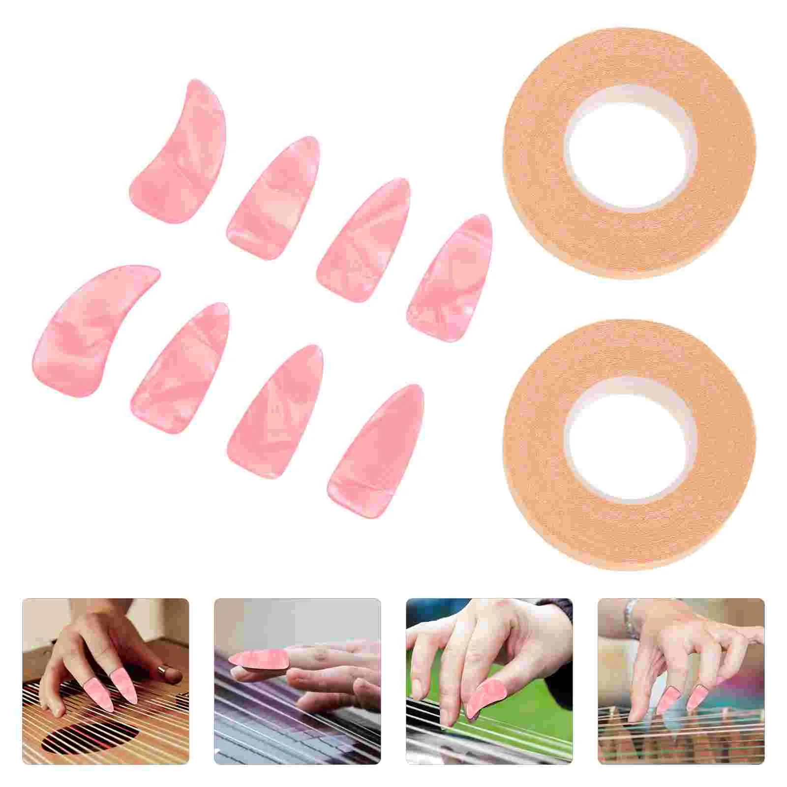 

Guzheng Nails Covers Supplies Practice Accessories Protectors Tapes Learning Protective Thicken