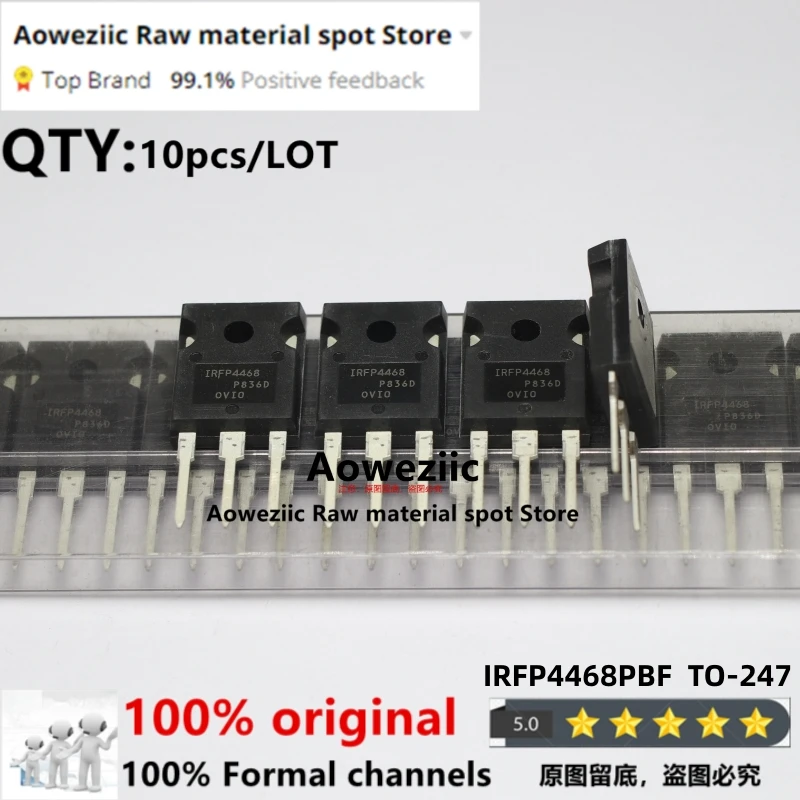 

Aoweziic 2018+ 100% New Imported Original IRFP4468PBF IRFP4468 TO-247 N-Channel High Power Field Effect Tube 100V 195A