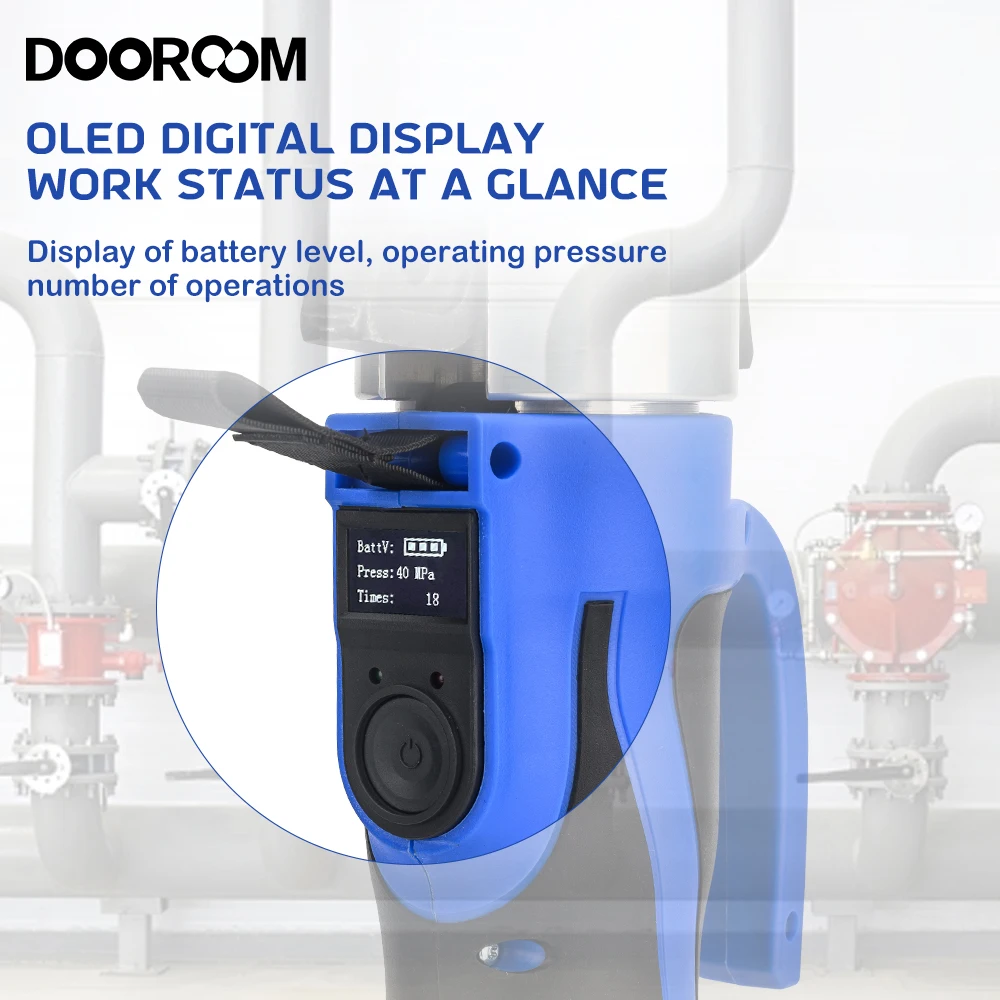 Electric Pipe Crimping Pliers Water Pipe Crimping Tool Ring Compression Charging Portable Clamp Stainless Steel Pressure Pliers 4