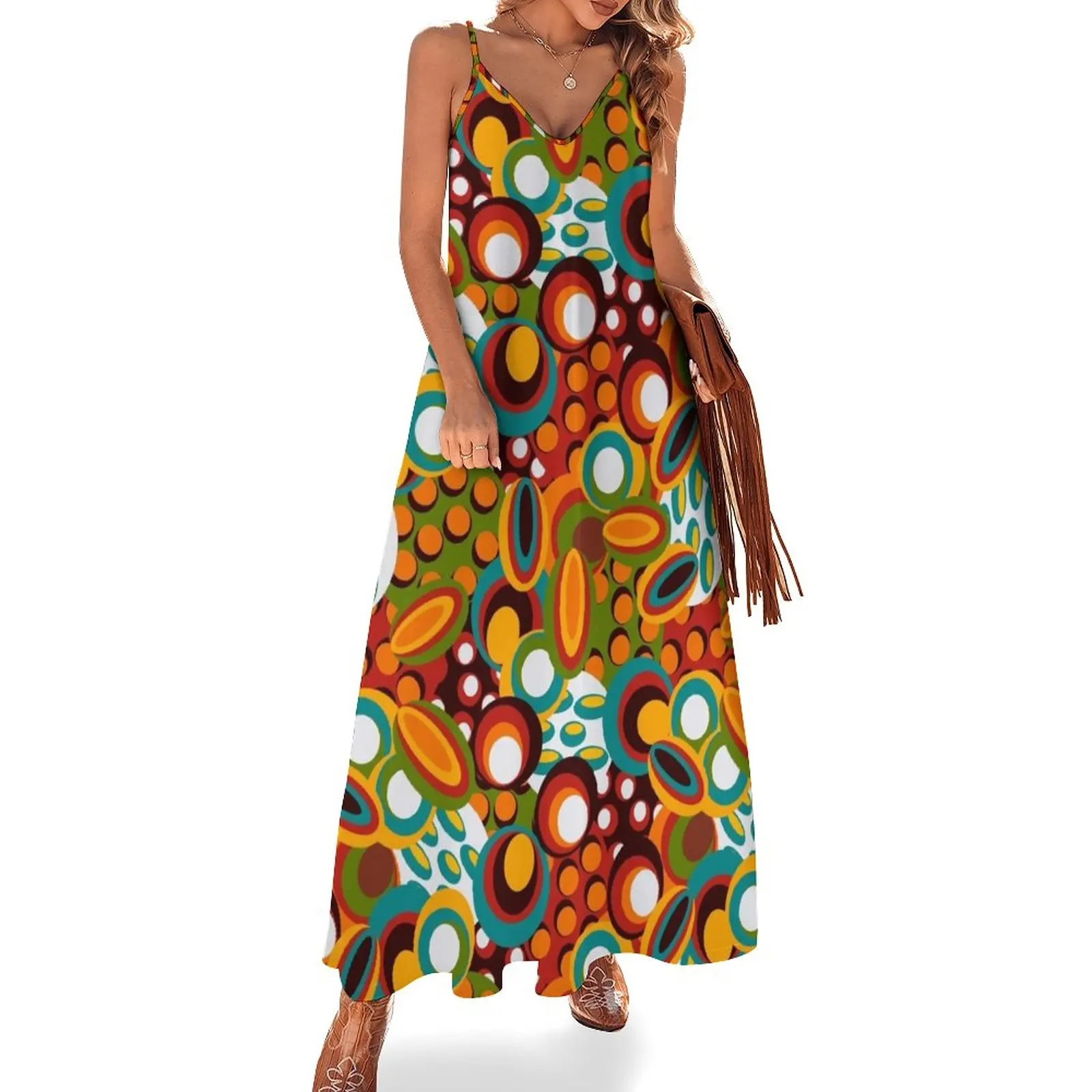

70s style Sleeveless Dress ladies dresses for women 2023 dress korean style dress elegant dress