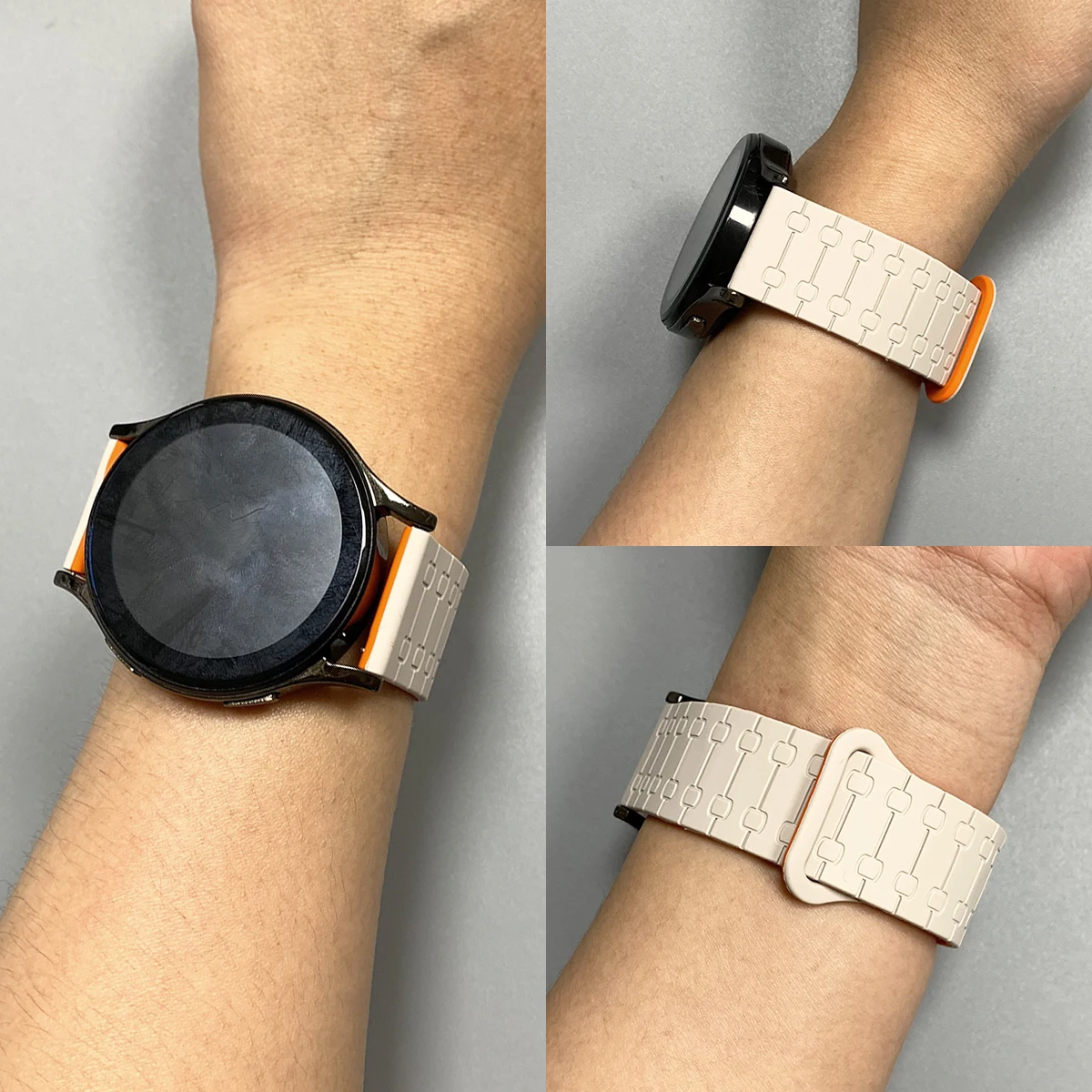 Magnetic Loop Silicone Watch Band 22mm - Versatile Wrist Strap Accessory