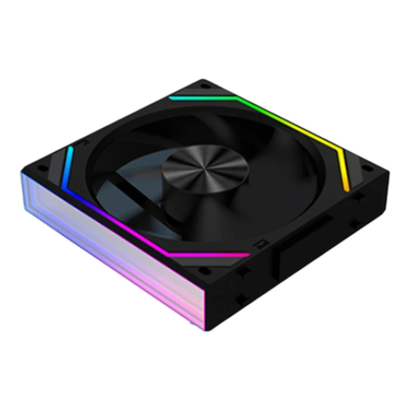 V2RS Case Fan Magic Block Free Splicing 120Mm PC Computer 12V Chassis Fan Lian 3PIN 5V ARGB Divine Light Li,cooling fan,gaming cooling fan