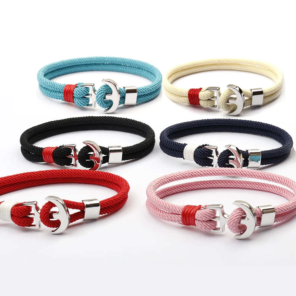 

Fashion Rope Bracelet Men Double Layer Outdoor Camping Braclet Homme Accessories Survival Paracord Braslet Gift For Him