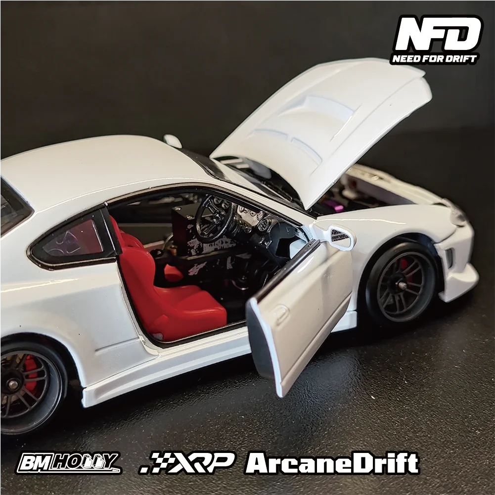 2.4G Remote Control Racing Car 1/24 Scale Simulation RTR RC Rwd Drift Chassis NFD-S15 2WD Without Battery 3