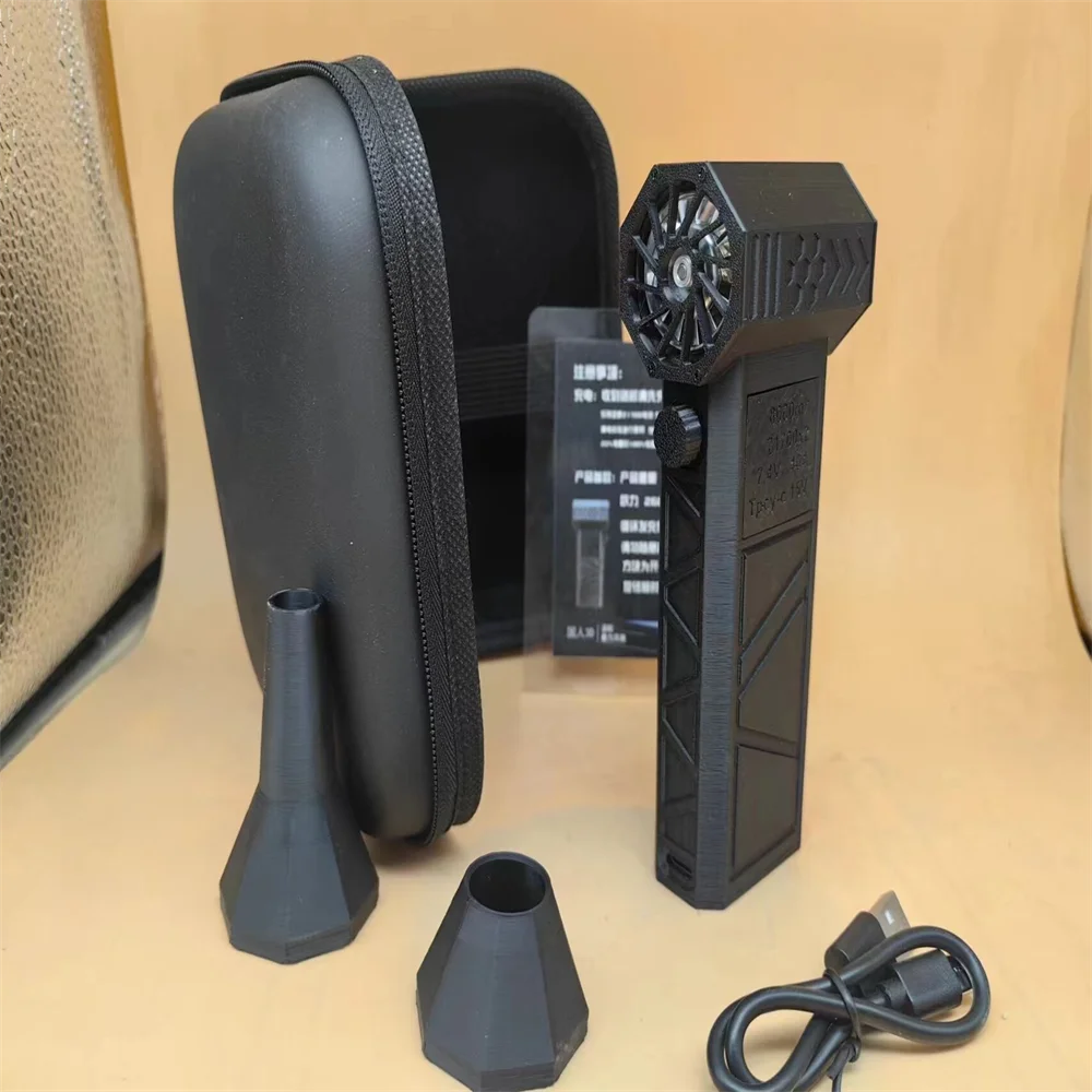 

Mini Turbo Jet Fan 130,000 RPM 52m/sTurbo Violent Fan High Speed Brushless Motor Duct Fan 8000mAh Rechargeable Air Blower