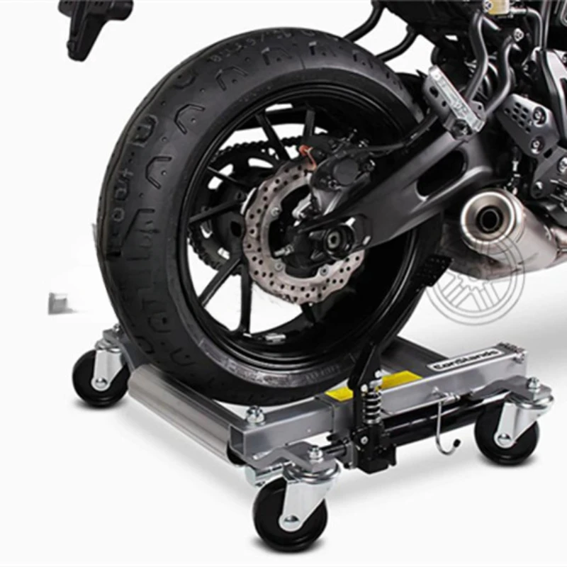 

Motorcycle specific rear wheel shifter, small range moving steering tool