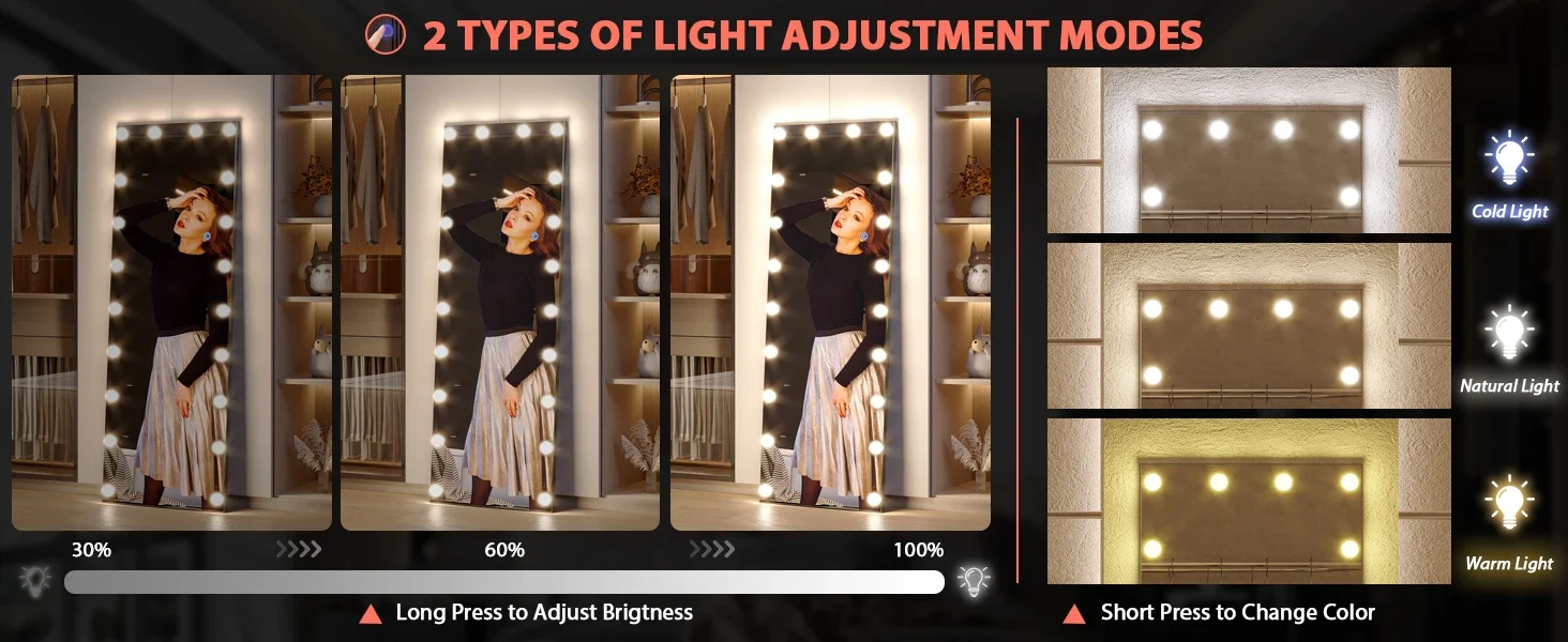 led full body mirror