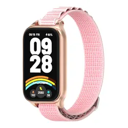 Nylon Loop Wristband for Mi Band 8 Active (Pink 1)