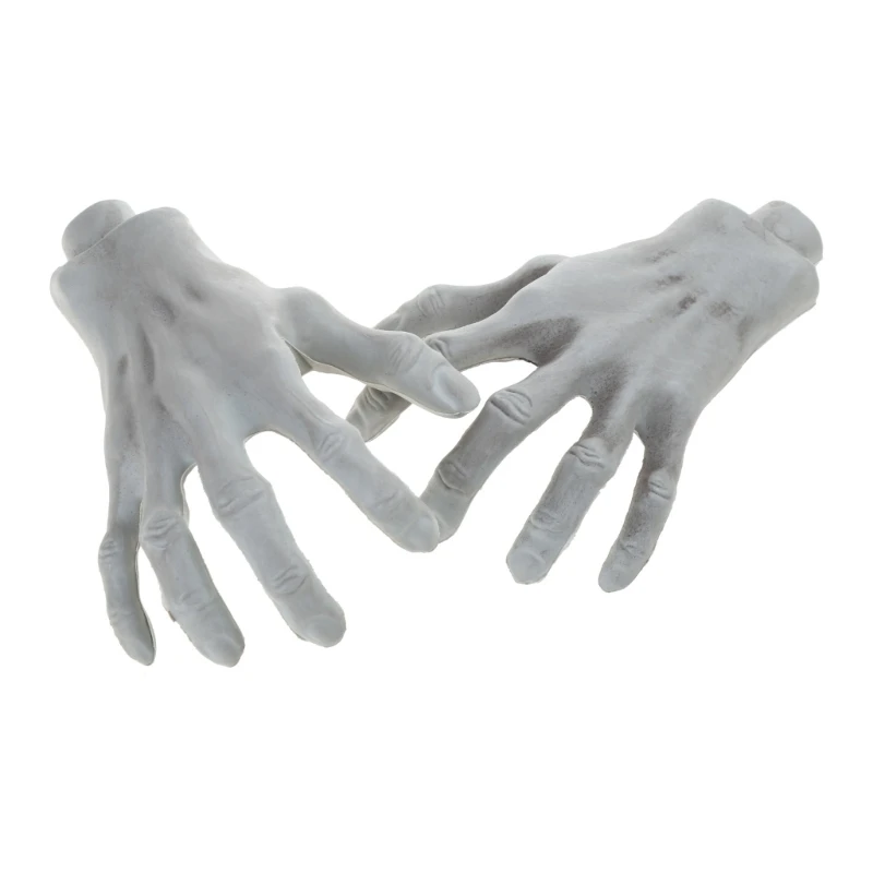 

Halloween Artificial Hand Props Simulation Human Hand Plastic Ornament Crafts for Home Restaurant Haunted House Bar