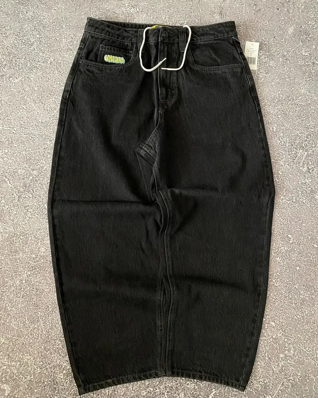 American Vintage Washed and Distressed Jeans High Street Casual Japanese Women Pants Y2k Loose Straight Fit Slim and Versatile 4