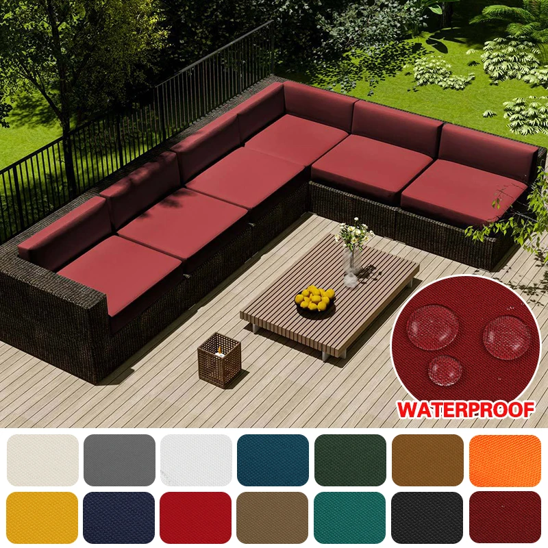 WaterproofOutdoorSofaSeatCushionCoverGardenCourtyardRattan