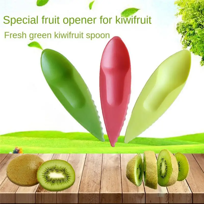 Set Di Plastica Kiwi Cucchiaio 11.5*3Cm 2 In 1 Kiwi Dig Cucchiaio Scoop Candy Color Fruit Knife Affettatrice Pelapatate Cutter